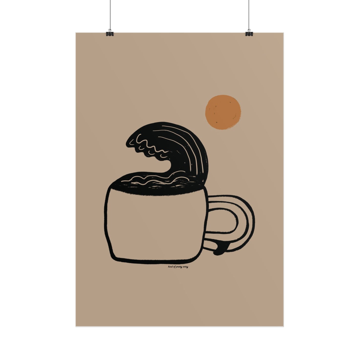 Surf Coffee Poster