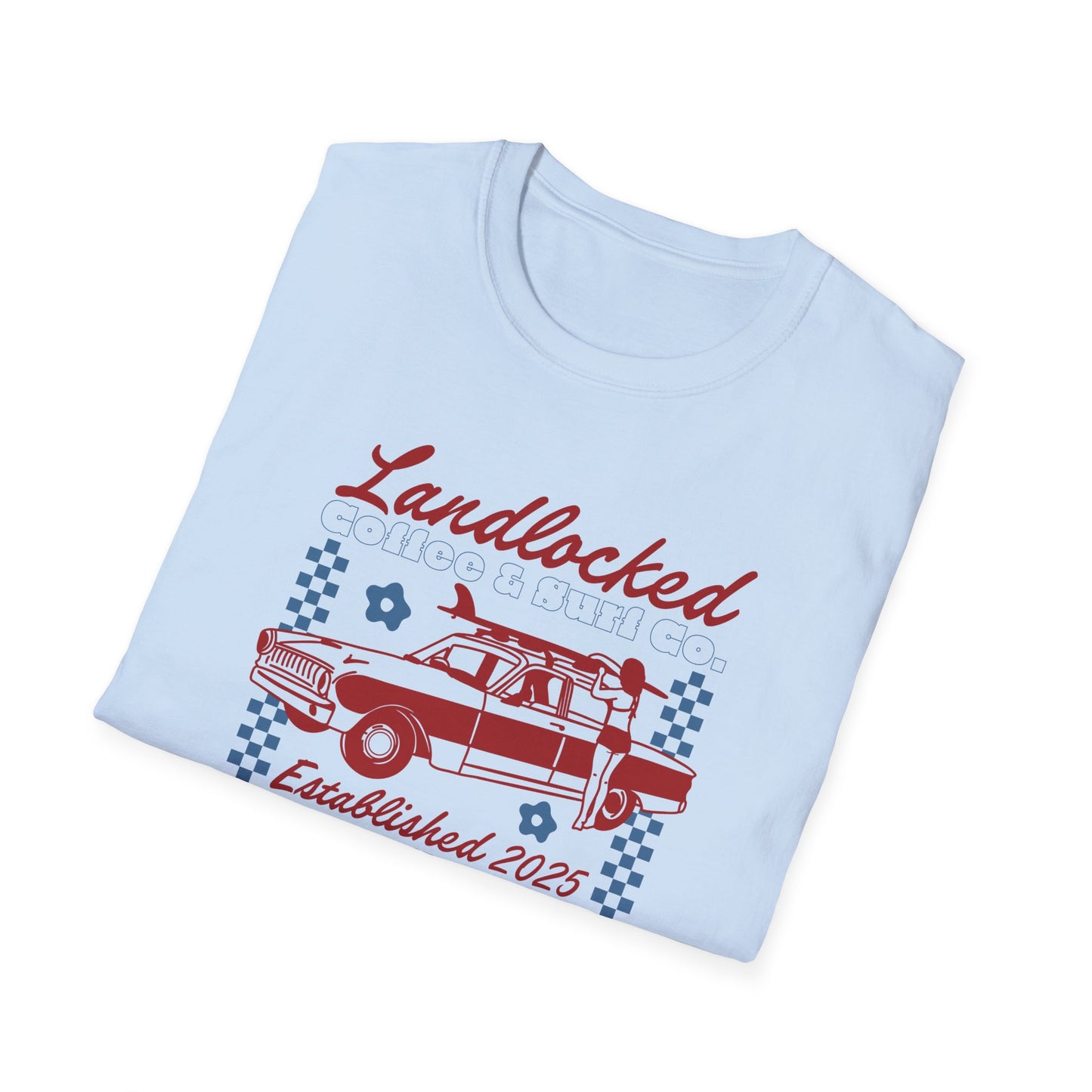 Landlocked Acid Washed Vintage Car Shirt