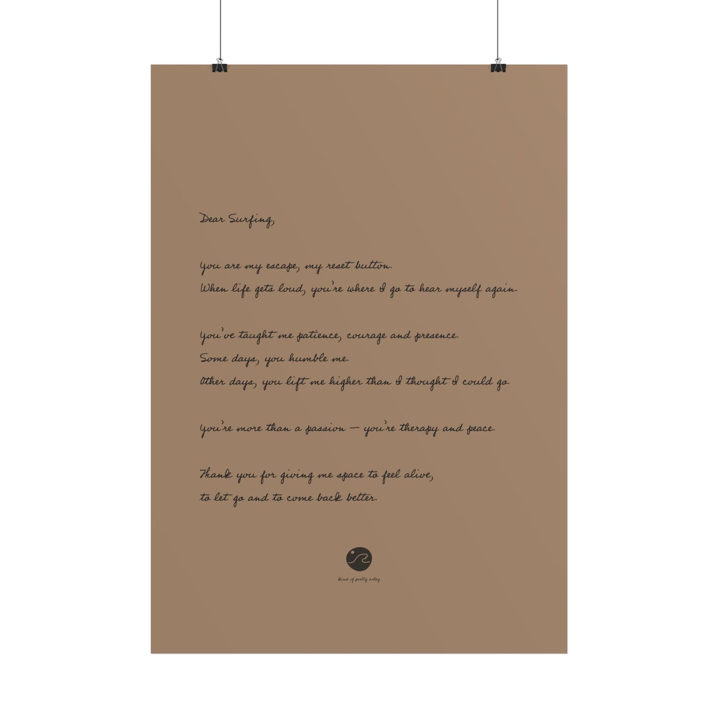 Loveletter to surfing Poster