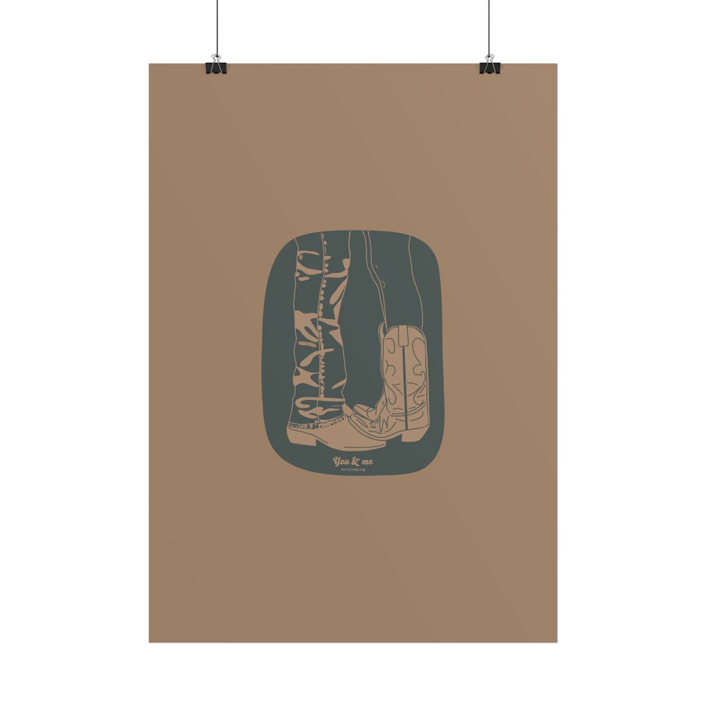 You & Me Cowboy Poster