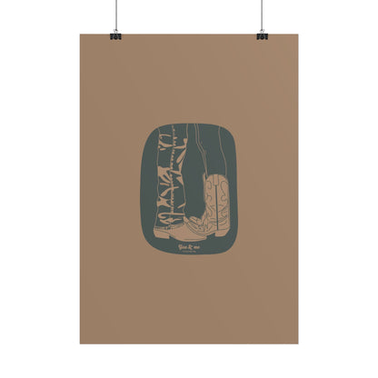 You & Me Cowboy Poster