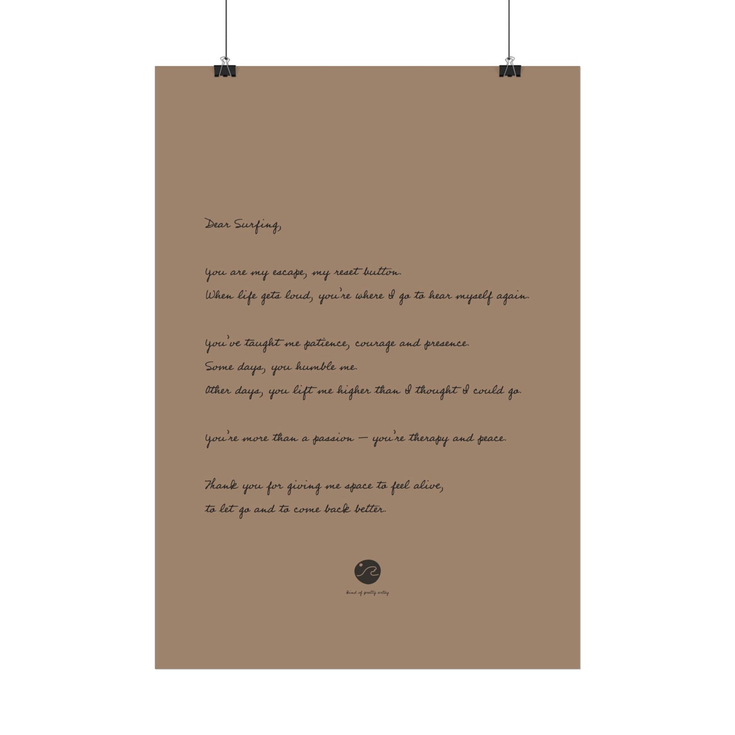 Loveletter to surfing Poster