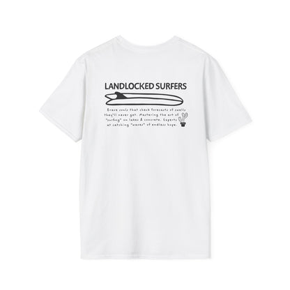 Landlocked Surfers Text Unisex T-Shirt
