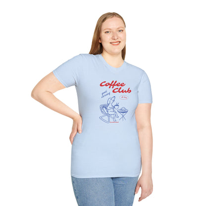 Landlocked Coffee Dog Club Front Print T-Shirt