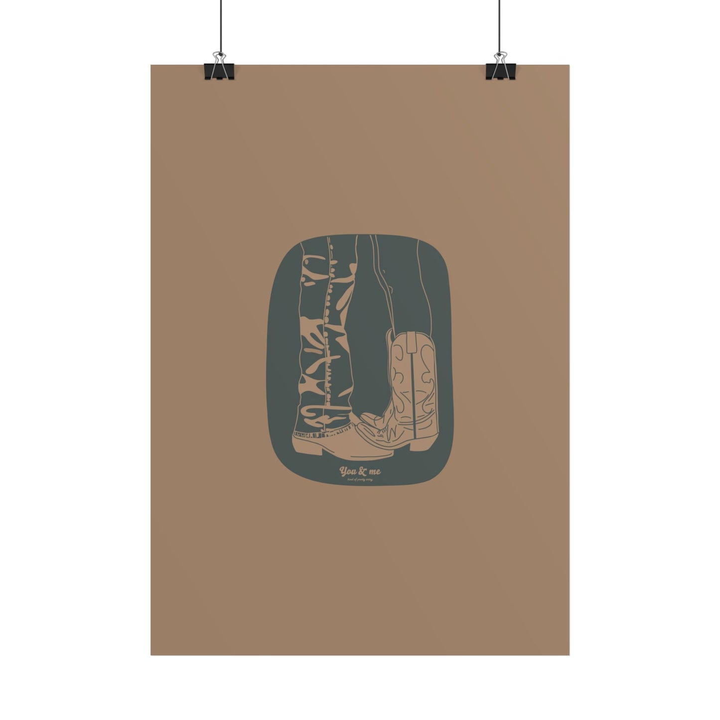 You & Me Cowboy Poster