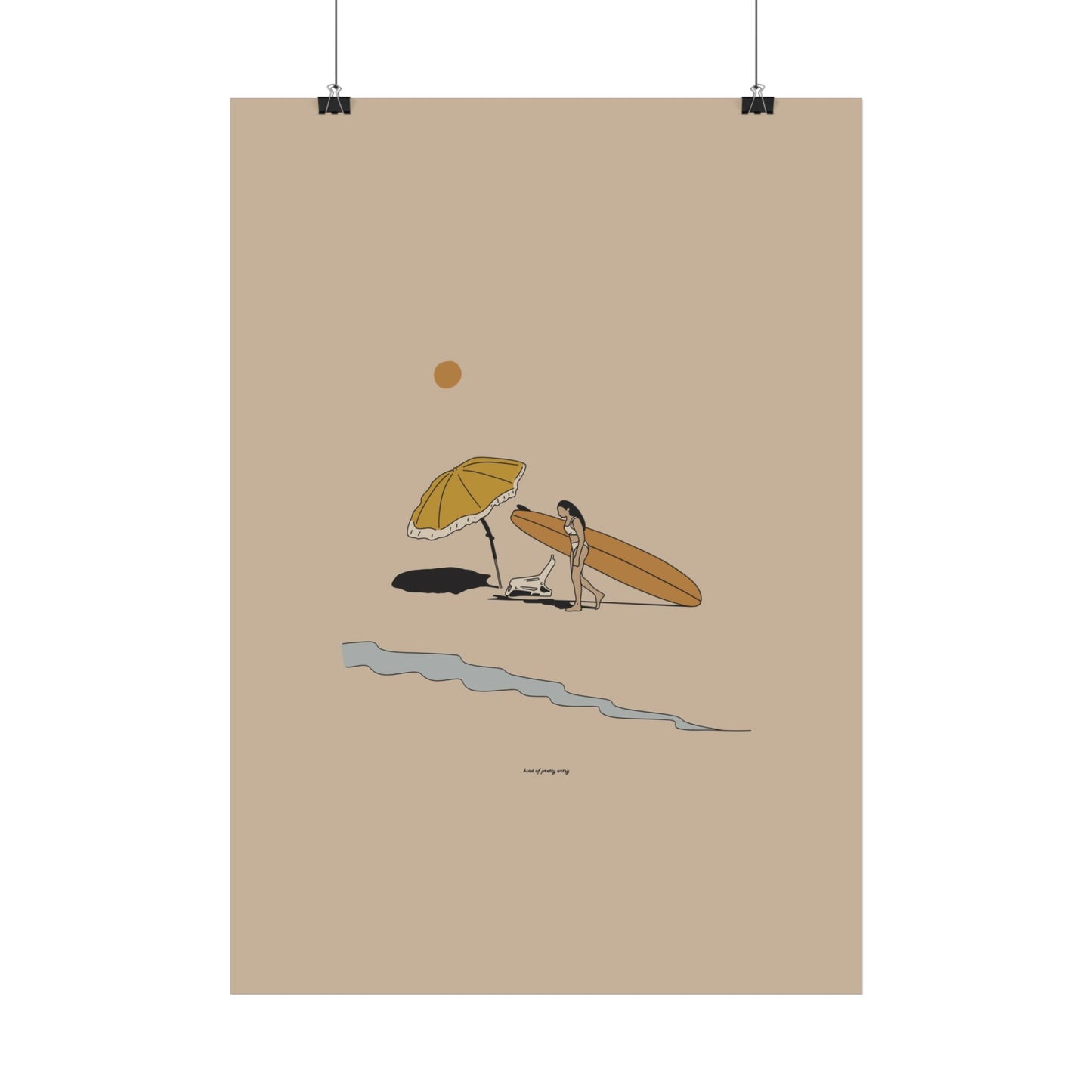 A day at the beach Poster