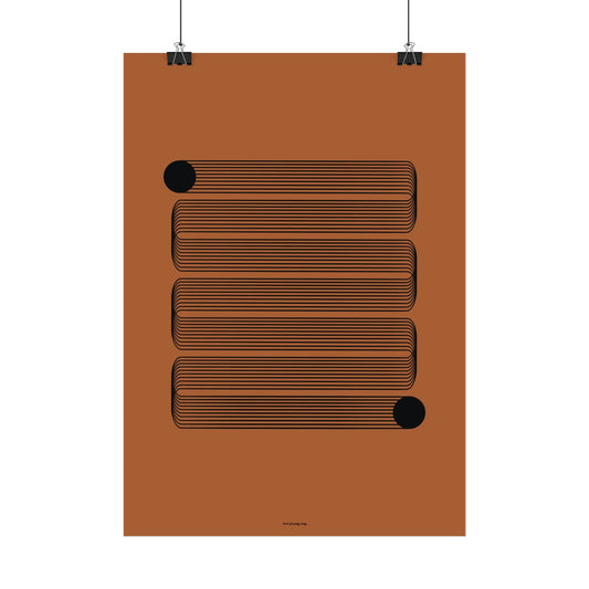 Geometric Waves Poster