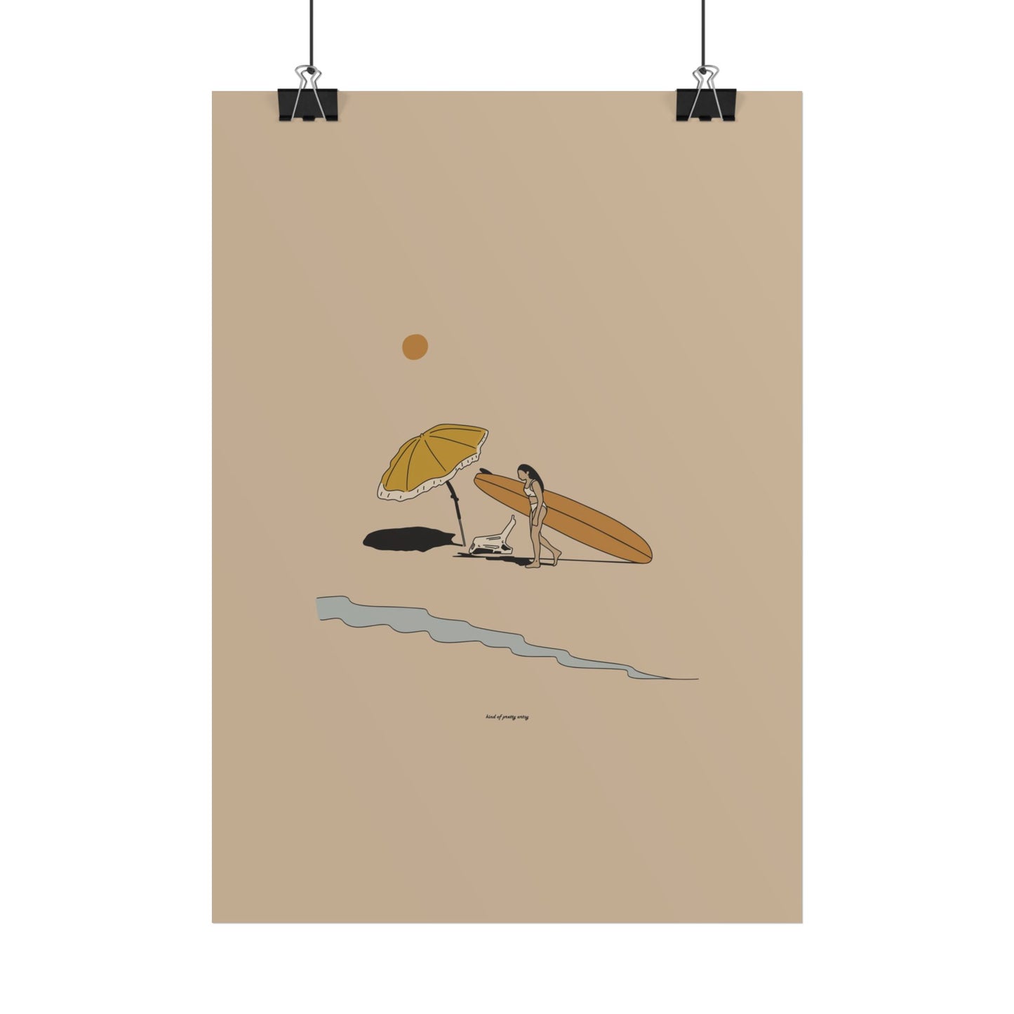 A day at the beach Poster