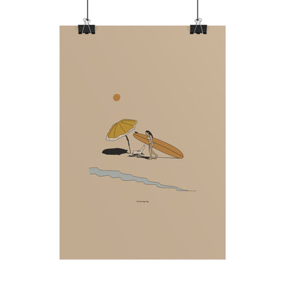 A day at the beach Poster