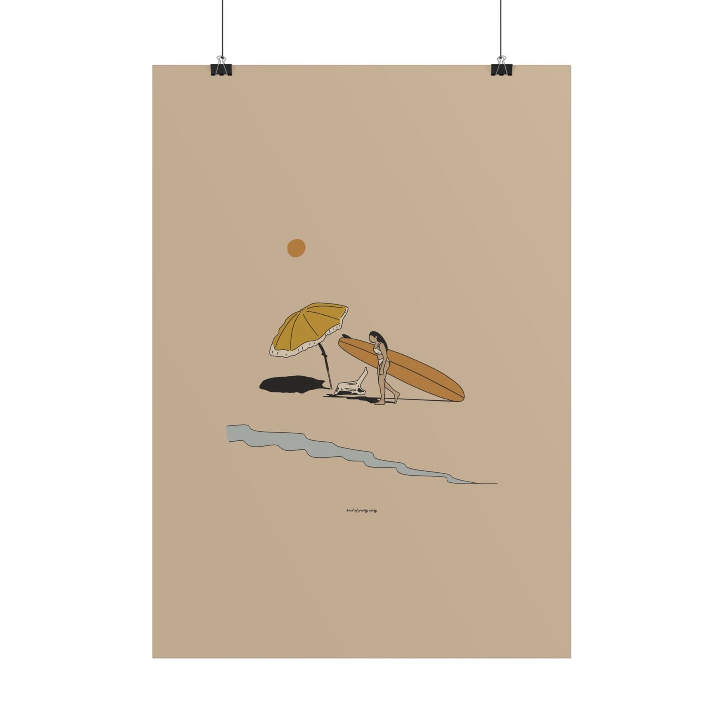 A day at the beach Poster