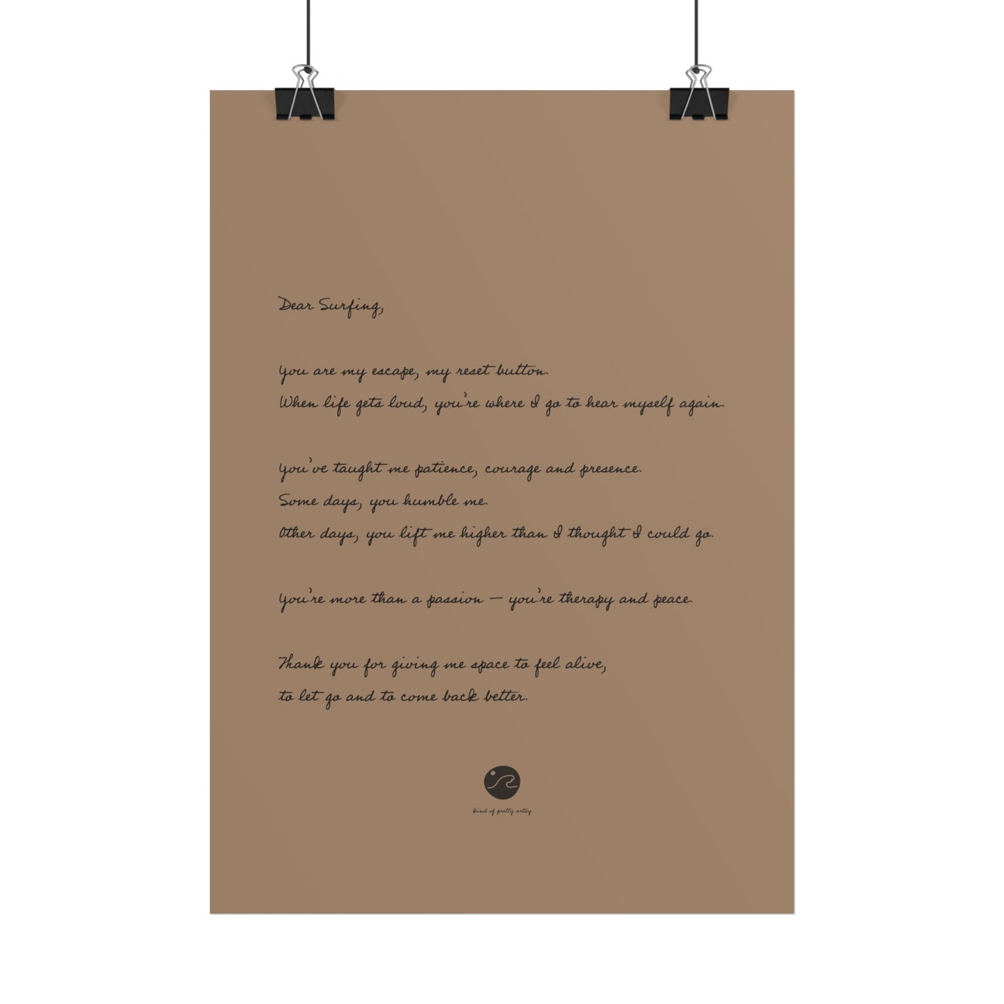 Loveletter to surfing Poster