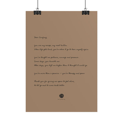Loveletter to surfing Poster