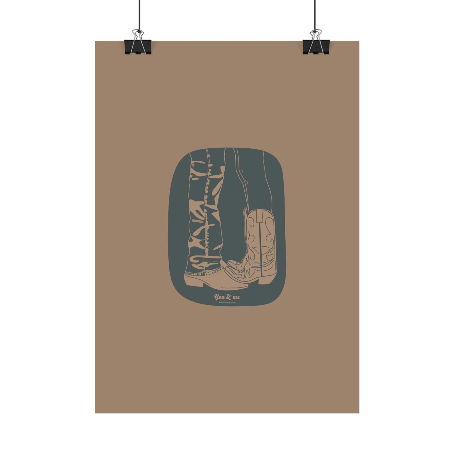 You & Me Cowboy Poster