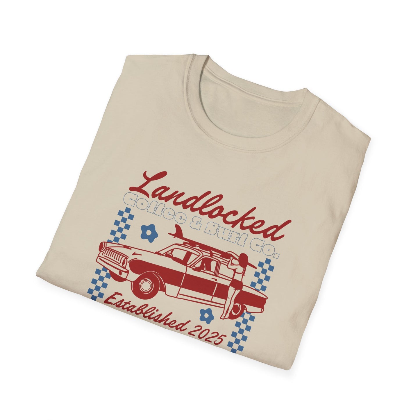 Landlocked Acid Washed Vintage Car Shirt