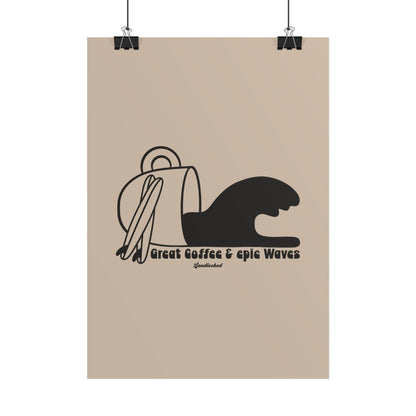 Great Coffee Epic Waves Poster