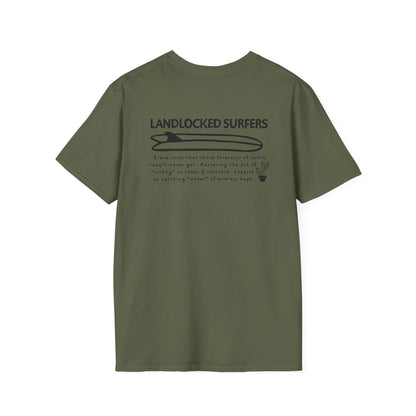 Landlocked Surfers Text Unisex T-Shirt