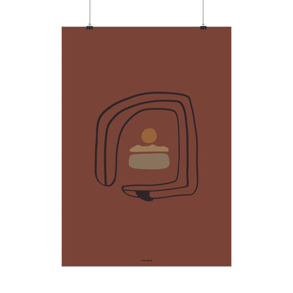 Twisted Surfboard Poster