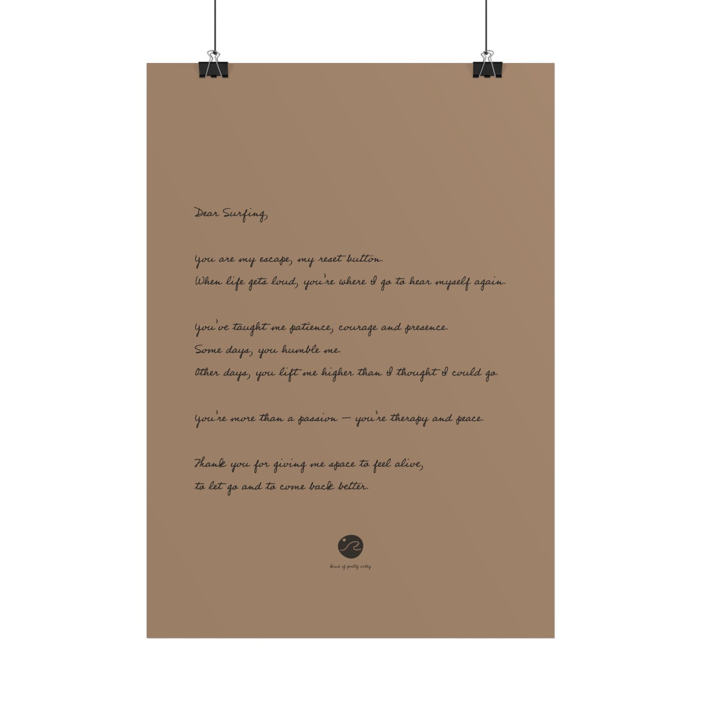 Loveletter to surfing Poster