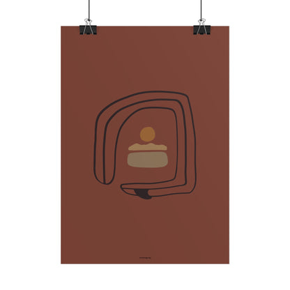 Twisted Surfboard Poster