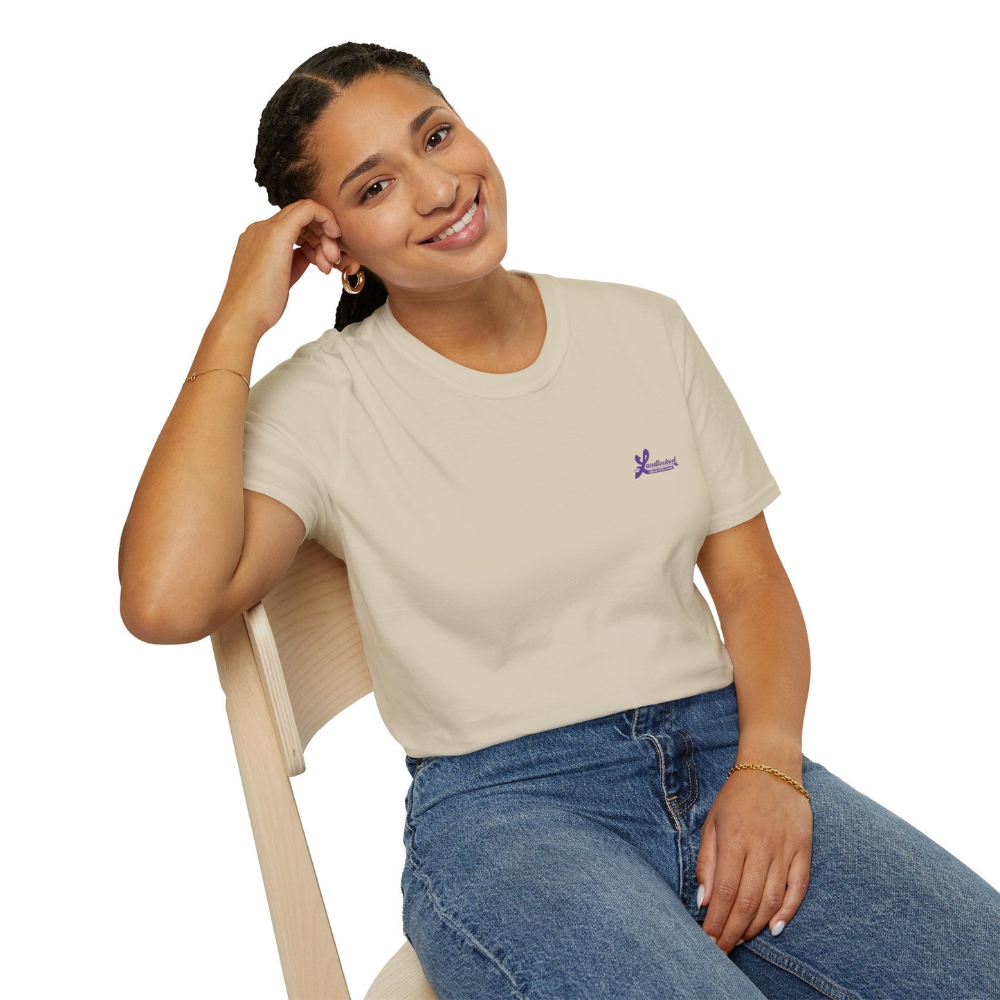 Landlocked Hangten Lila Unisex T-Shirt