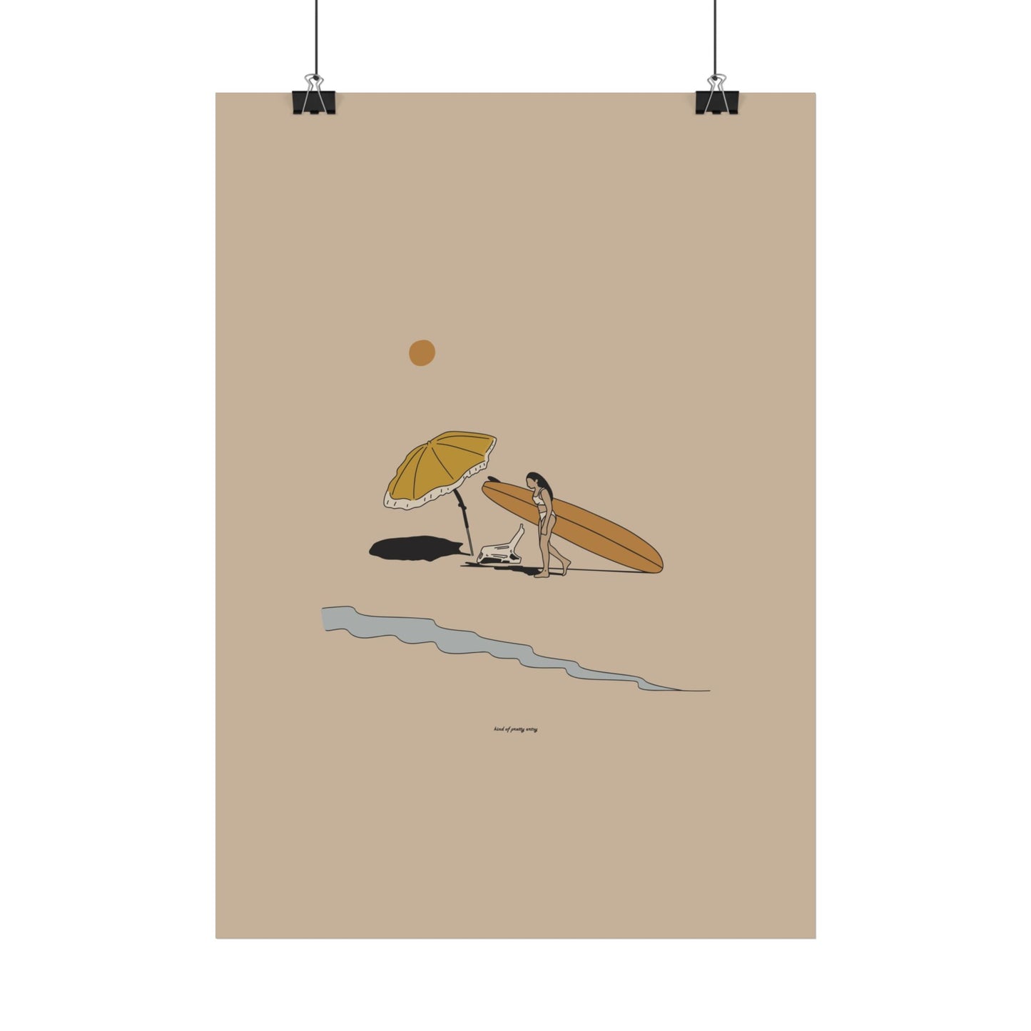 A day at the beach Poster