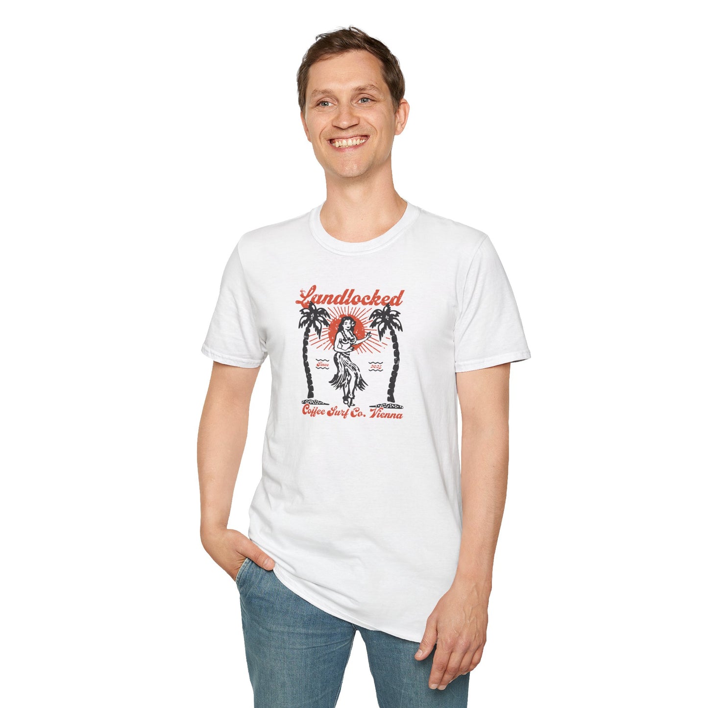 Landlocked Hula Girl Unisex T-Shirt