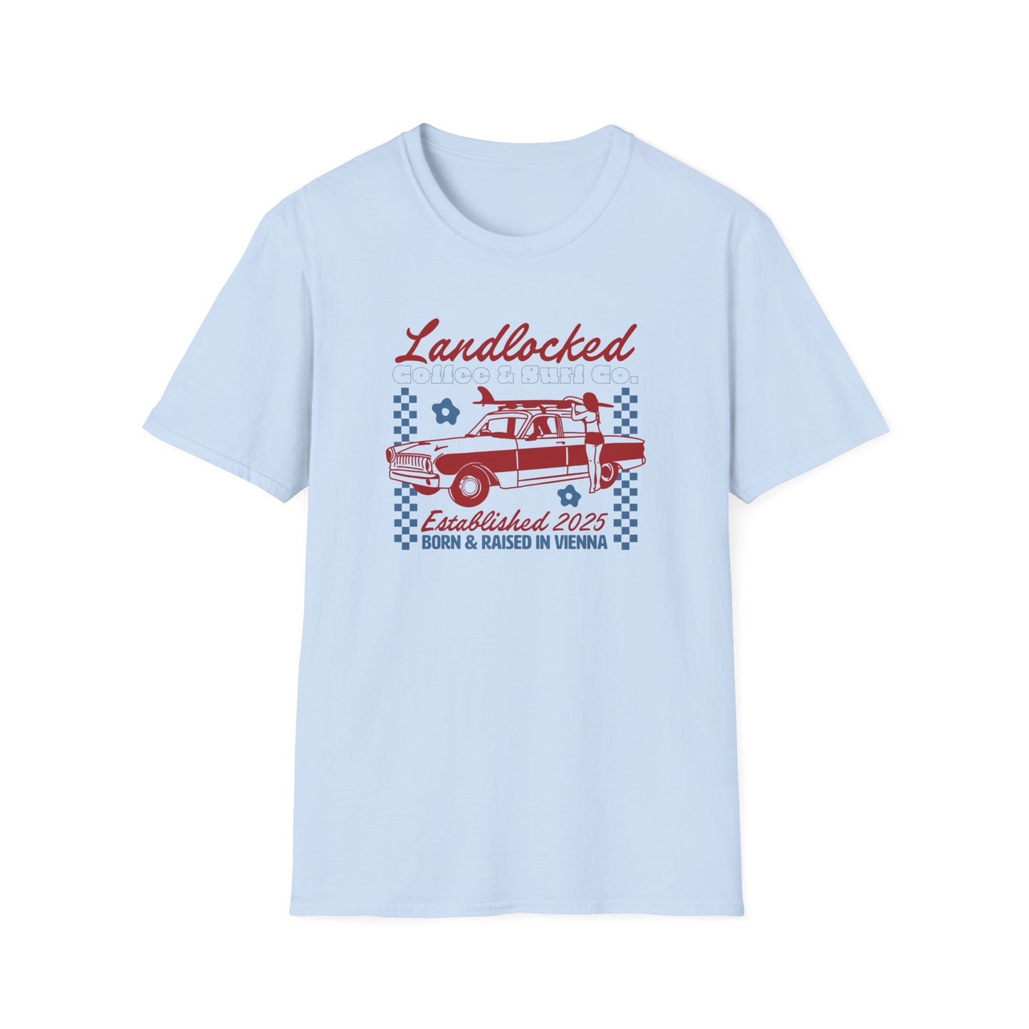 Landlocked Acid Washed Vintage Car Shirt