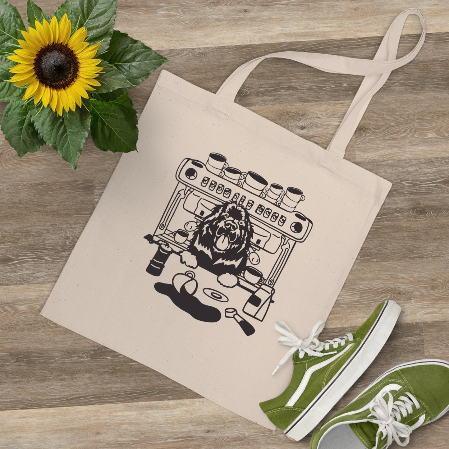 Coffee Dog Tote Bag