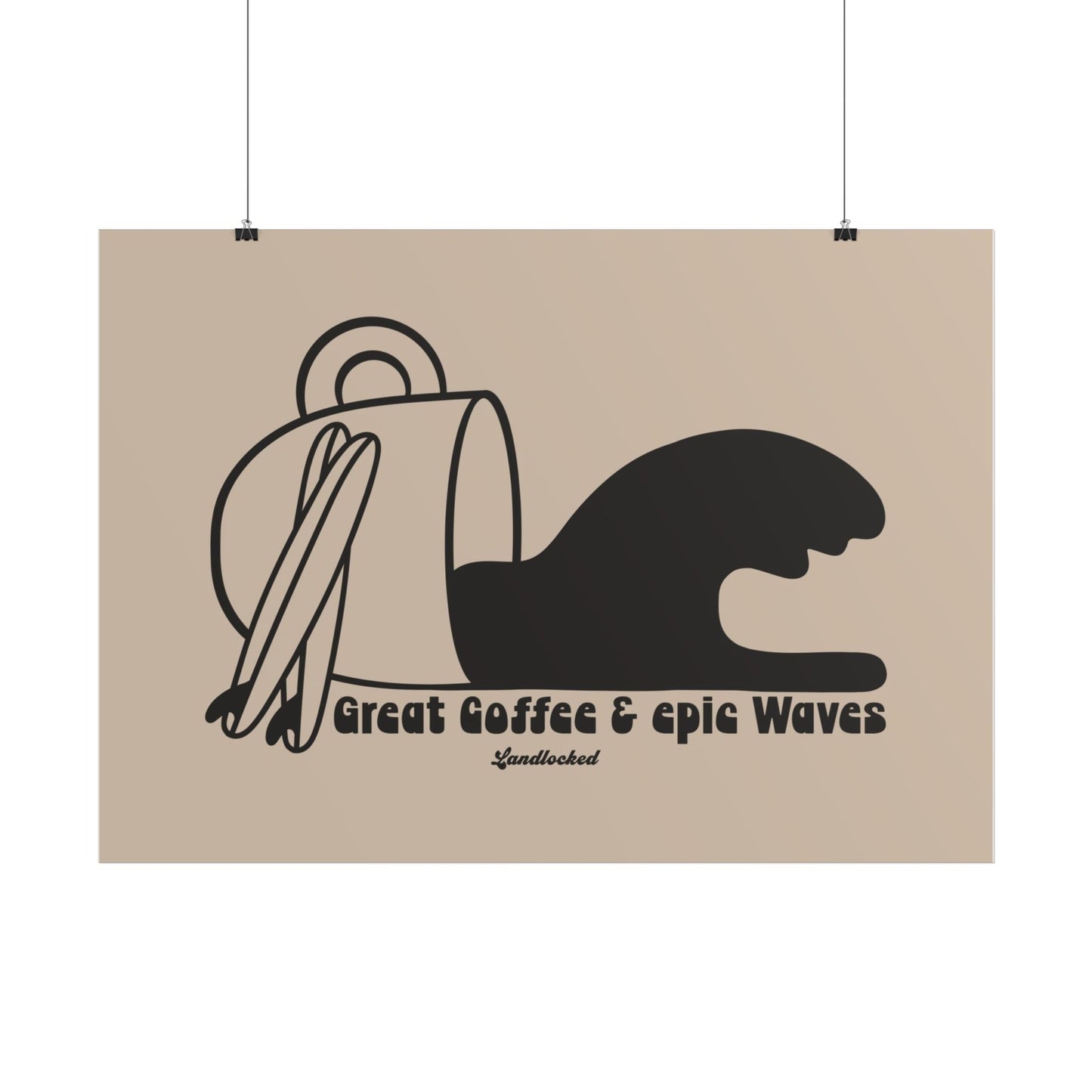 Great Coffee Epic Waves Poster