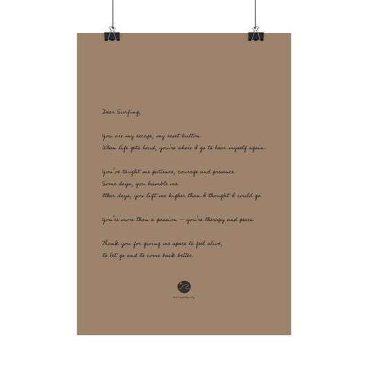 Loveletter to surfing Poster