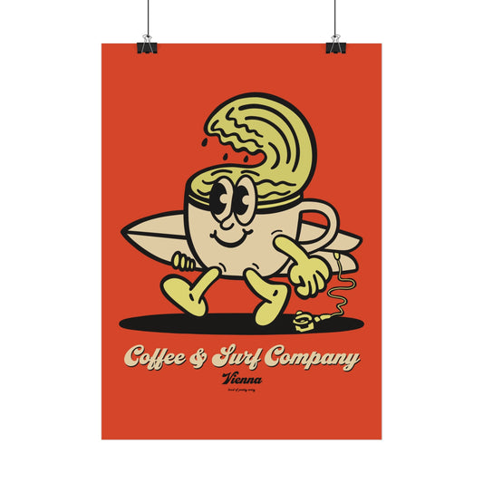 Coffee Surf Company Poster