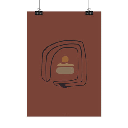 Twisted Surfboard Poster