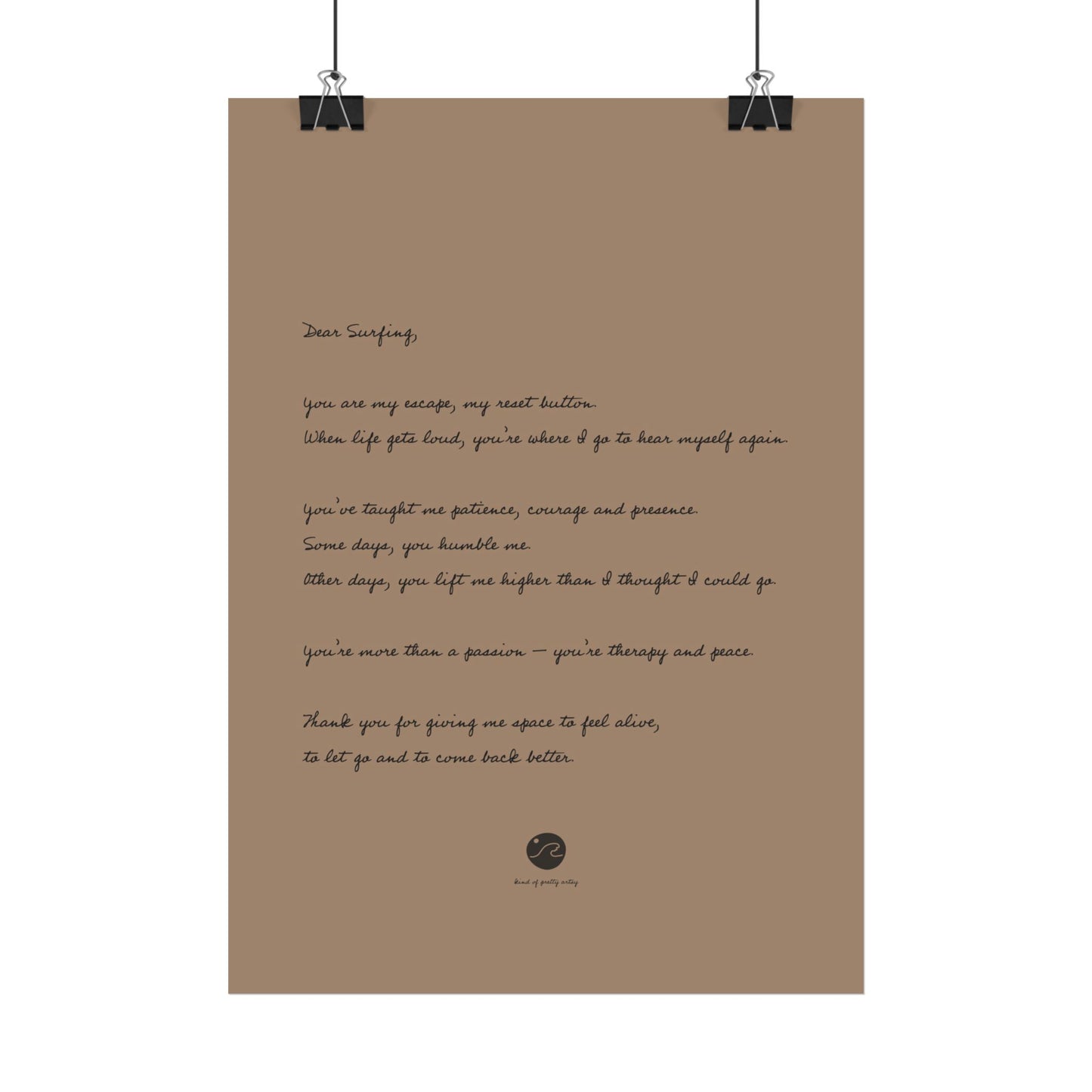 Loveletter to surfing Poster