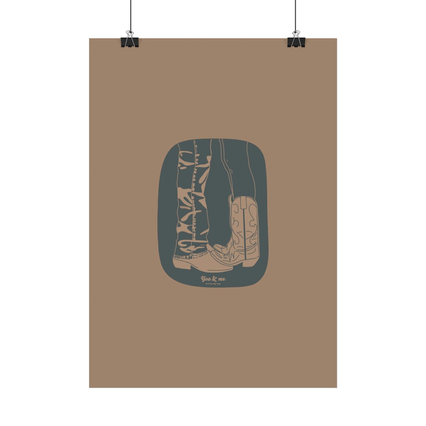 You & Me Cowboy Poster