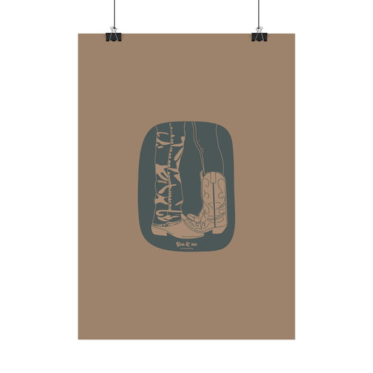 You & Me Cowboy Poster