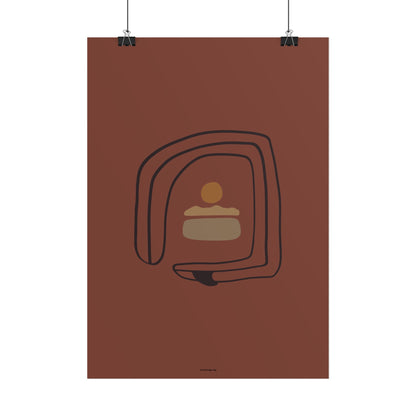 Twisted Surfboard Poster