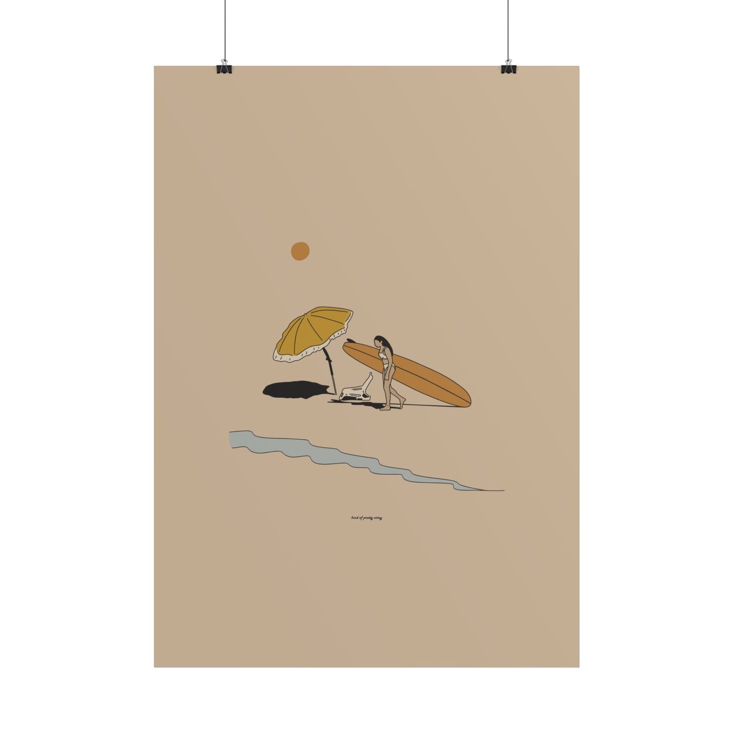 A day at the beach Poster