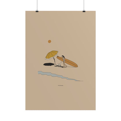 A day at the beach Poster