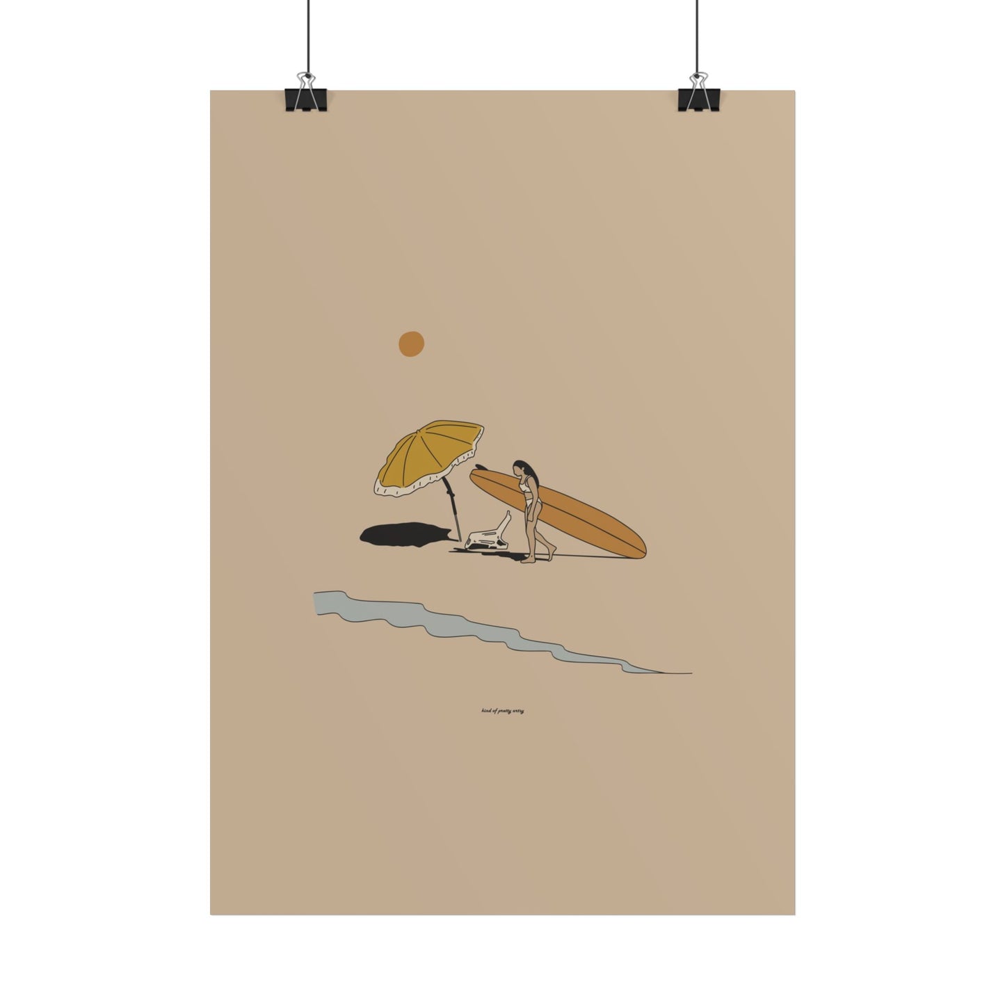 A day at the beach Poster