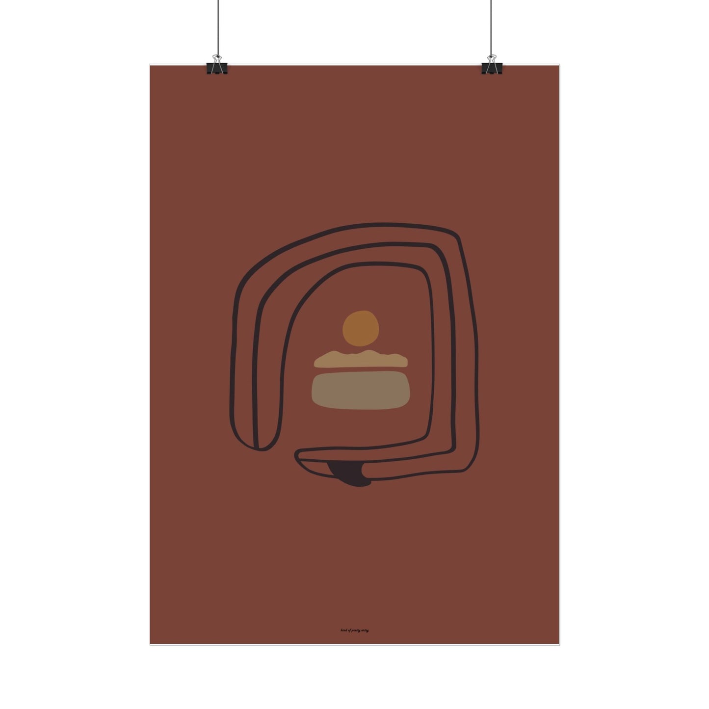 Twisted Surfboard Poster