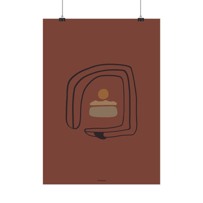 Twisted Surfboard Poster