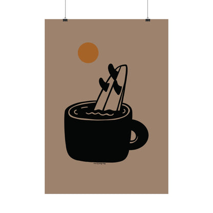Surf Coffee III Poster