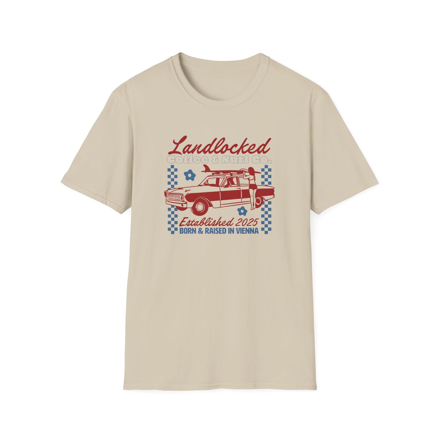 Landlocked Acid Washed Vintage Car Shirt
