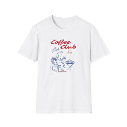 Landlocked Coffee Dog Club Front Print T-Shirt