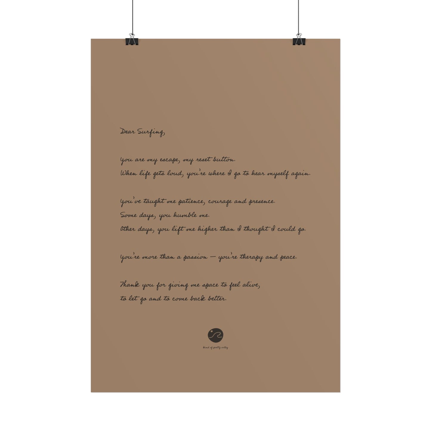 Loveletter to surfing Poster