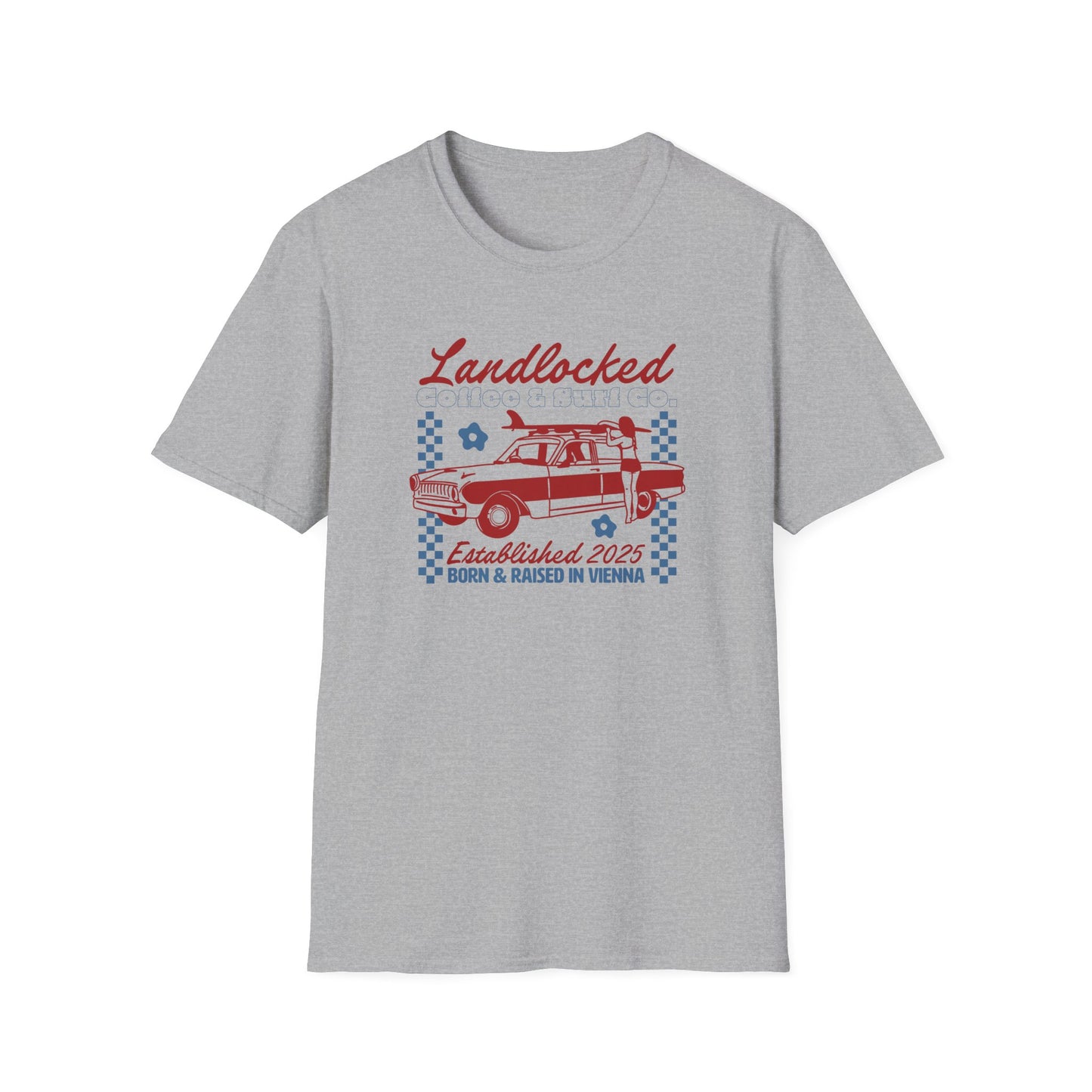 Landlocked Acid Washed Vintage Car Shirt
