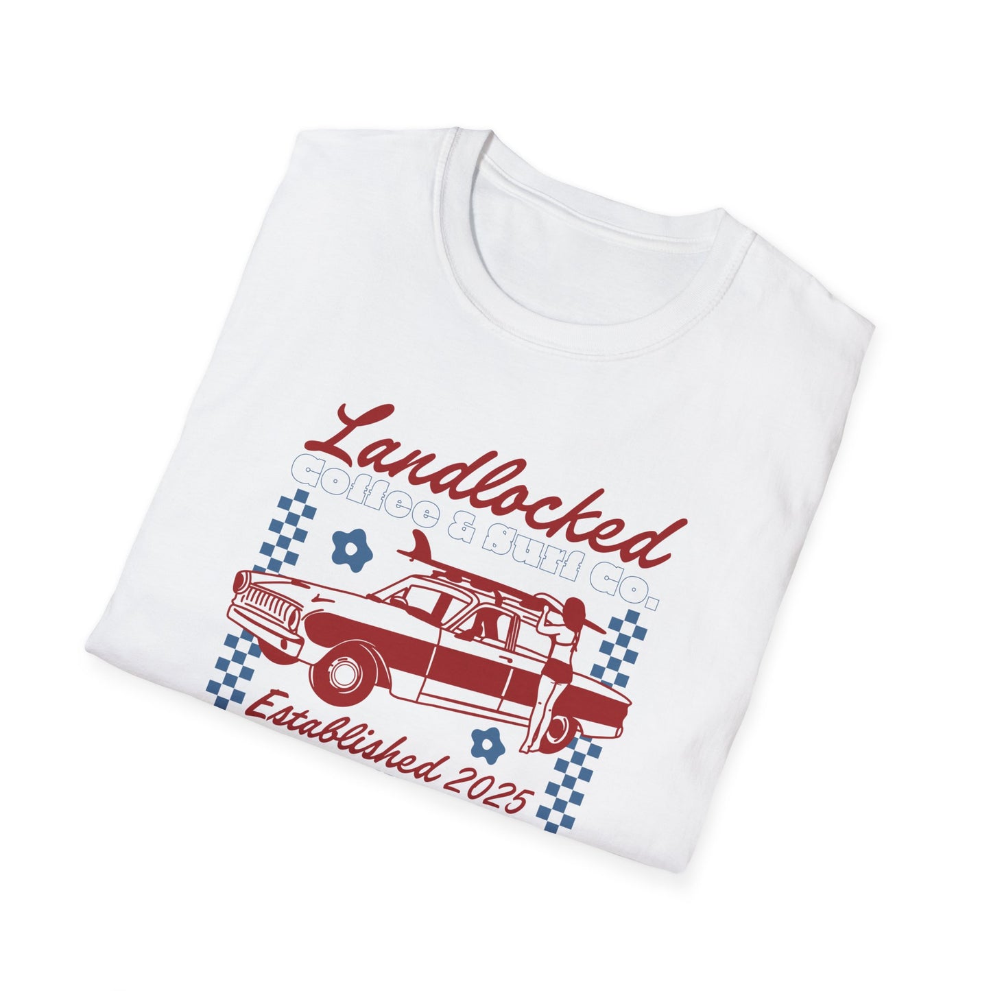 Landlocked Acid Washed Vintage Car Shirt