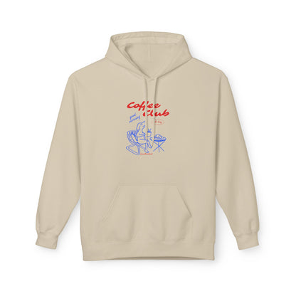 Landlocked Coffee Dog Club Front Print Hoodie