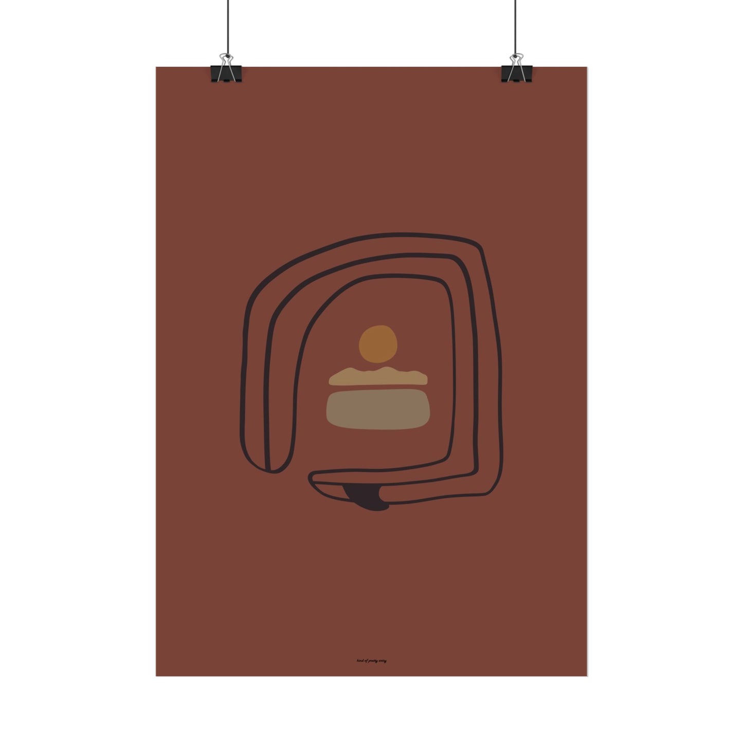 Twisted Surfboard Poster