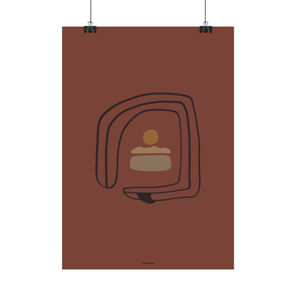 Twisted Surfboard Poster